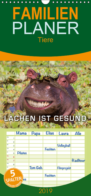 Emotionale Momente: Lachen ist gesund. – Familienplaner hoch (Wandkalender 2019 , 21 cm x 45 cm, hoch) von Gerlach,  Ingo