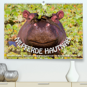 Emotionale Momente: Nilpferde hautnah (Premium, hochwertiger DIN A2 Wandkalender 2023, Kunstdruck in Hochglanz) von Gerlach GDT,  Ingo