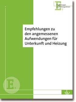 Empfehlungen den angemessenen Leistungen für Unterkunft und Heizung im SGB II