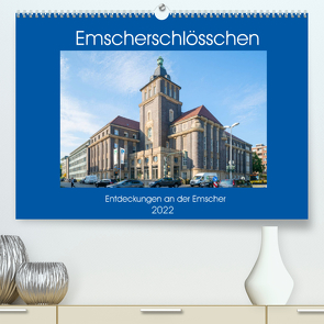 Emscher-Schlösschen (Premium, hochwertiger DIN A2 Wandkalender 2022, Kunstdruck in Hochglanz) von Hermann,  Bernd