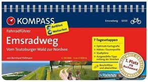 KOMPASS Fahrradführer Emsradweg, Vom Teutoburger Wald zur Nordsee von Pollmann,  Bernhard