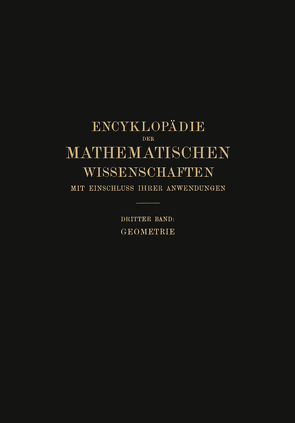 Encyklopädie der Mathematischen Wissenschaften mit Einschluss ihrer Anwendungen von Meyer,  W. Fr., Mohrmann,  H.