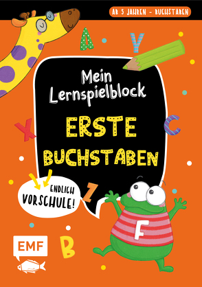 Endlich Vorschule! Mein Lernspielblock – Erste Buchstaben von Thißen,  Sandy