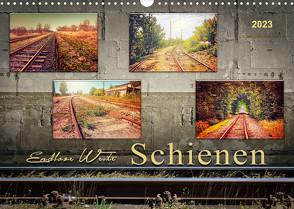 Endlose Weite – Schienen (Wandkalender 2023 DIN A3 quer) von Roder,  Peter