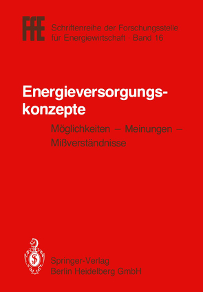 Energieversorgungskonzepte von Schaefer,  Helmut