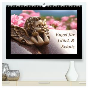 Engel für Glück & Schutz (hochwertiger Premium Wandkalender 2024 DIN A2 quer), Kunstdruck in Hochglanz von Klattis,  Klattis