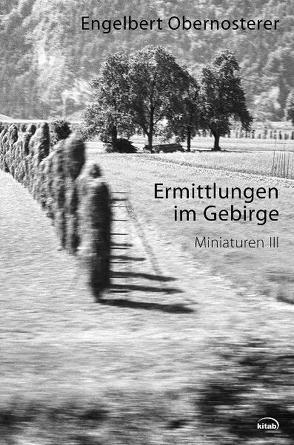 Engelbert Obernosterer – Werkausgabe / Ermittlungen im Gebirge von Gerald,  Domenig, Obernosterer,  Engelbert