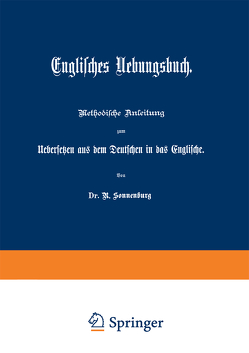 Englisches Uebungsbuch von Sonnenburg,  Rudolf