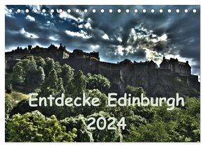 Entdecke Edinburgh (Tischkalender 2024 DIN A5 quer), CALVENDO Monatskalender von Grau,  Anke