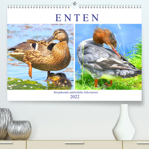 Enten. Bezaubernde und beliebte Schwimmer (Premium, hochwertiger DIN A2 Wandkalender 2022, Kunstdruck in Hochglanz) von Hurley,  Rose