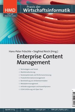 Enterprise Content Management von Fröschle,  Hans P, Reich,  Siegfried