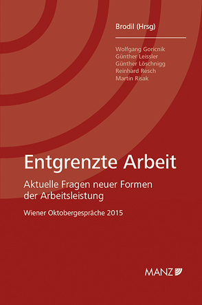 Entgrenzte Arbeit von Brodil,  Wolfgang