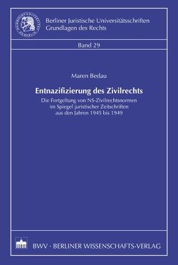 Entnazifizierung des Zivilrechts von Bedau,  Maren