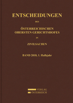 Entscheidungen des Obersten Gerichtshofes in Zivilsachen von Oberster Gerichtshof