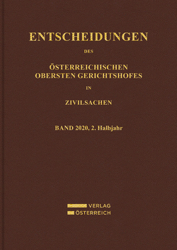 Entscheidungen des Obersten Gerichtshofes in Zivilsachen