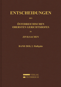 Entscheidungen des Obersten Gerichtshofes in Zivilsachen