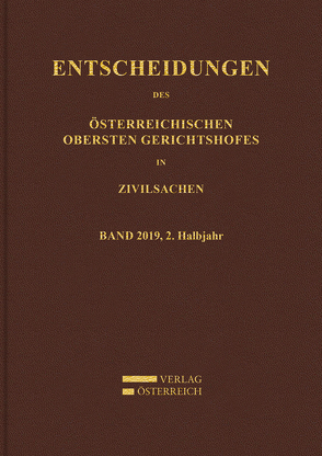 Entscheidungen des Obersten Gerichtshofes in Zivilsachen