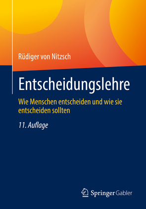 Entscheidungslehre von von Nitzsch,  Rüdiger