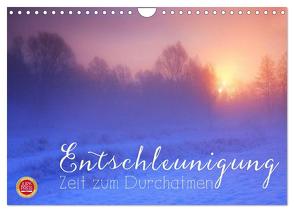 Entschleunigung – Zeit zum Durchatmen (Wandkalender 2024 DIN A4 quer), CALVENDO Monatskalender von Cross,  Martina