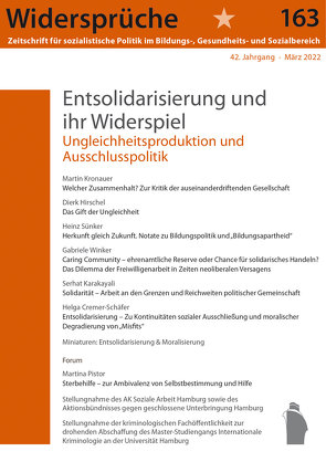 Entsolidarisierung und ihr Widerspiel von Widersprüche