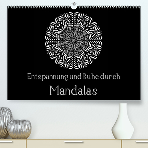 Entspannung und Ruhe durch Mandalas (Premium, hochwertiger DIN A2 Wandkalender 2023, Kunstdruck in Hochglanz) von Langenkamp,  Heike