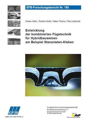 Entwicklung der kombinierten Fügetechnik für Hybridbauweisen am Beispiel Stanznieten-Kleben von Draht,  Torsten, Hahn,  Ortwin, Liebrecht,  Fritz, Thoms,  Volker