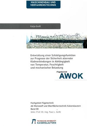 Entwicklung einer Schädigungsfunktion zur Prognose der Sicherheit alternder Klebverbindungen in Abhängigkeit von Temperatur, Feuchtigkeit und mechanischer Belastung von Groß,  Katja