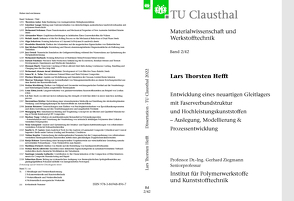 Entwicklung eines neuartigen Gleitlagers mit Faserverbundstruktur und Hochleistungskunststoffen – Auslegung, Modellierung & Prozessentwicklung von Hefft,  Lars Thorsten