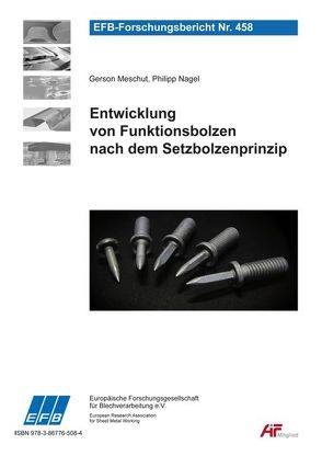 Entwicklung von Funktionsbolzen nach dem Setzbolzenprinzip von Meschut,  Gerson, Nagel,  Philipp