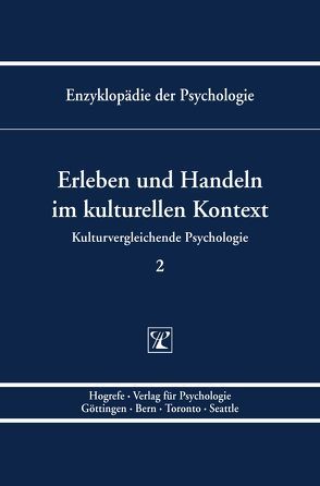 Erleben und Handeln im kulturellen Kontext von Kornadt,  Hans-Joachim, Trommsdorff,  Gisela