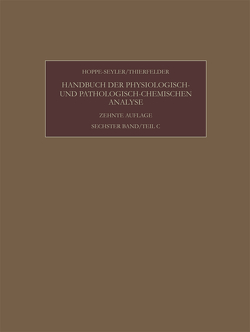 Enzyme von Hoppe-Seyler,  Felix, Lang,  Konrad, Siebert,  Günther, Thierfelder,  Hans