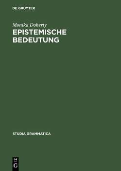 Epistemische Bedeutung von Doherty,  Monika