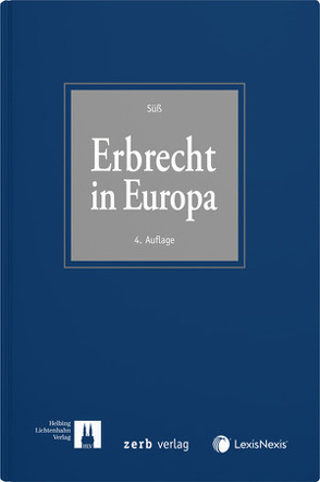 Erbrecht in Europa von Süß,  Rembert