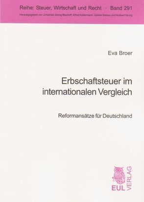 Erbschaftsteuer im internationalen Vergleich von Broer,  Eva