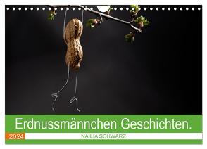 Erdnussmännchen Geschichten. (Wandkalender 2024 DIN A4 quer), CALVENDO Monatskalender von Schwarz,  Nailia