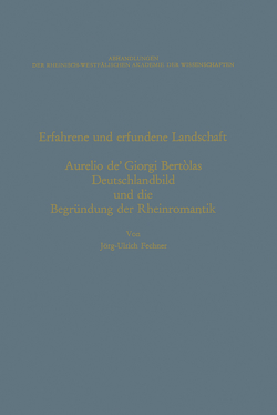 Erfahrene und erfundene Landschaft von Fechner,  Jörg-Ulrich