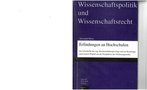 Erfindungen an Hochschulen von Reetz,  Alexander