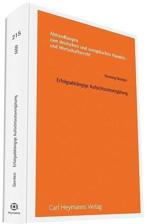 Erfolgsabhängige Aufsichtsratsvergütung von Geerken,  Henning