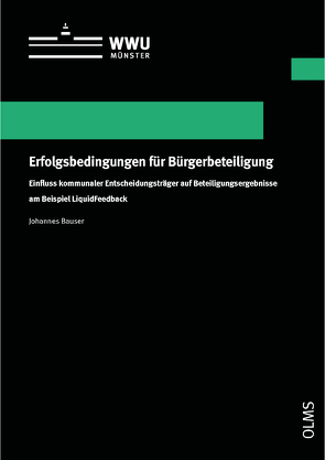 Erfolgsbedingungen für Bürgerbeteiligung von Bauser,  Johannes