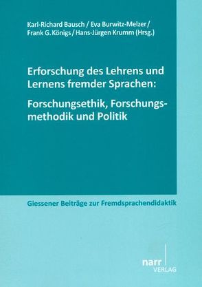 Erforschung des Lehrens und Lernens fremder Sprachen von Bausch,  Karl-Richard, Burwitz-Melzer,  Eva, Koenigs,  Frank G, Krumm,  Hans-Juergen