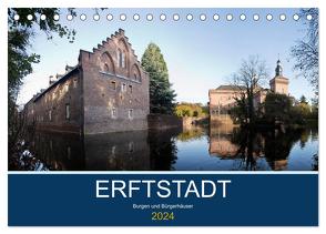 ERFTSTADT – Burgen und Bürgerhäuser (Tischkalender 2024 DIN A5 quer), CALVENDO Monatskalender von boeTtchEr,  U