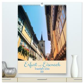 Erfurt und Eisenach – Traumhaft Schön (hochwertiger Premium Wandkalender 2024 DIN A2 hoch), Kunstdruck in Hochglanz von Wojciech,  Gaby