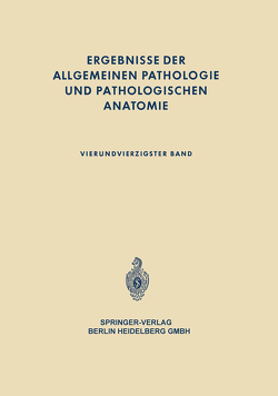 Ergebnisse der allgemeinen Pathologie und pathologischen Anatomie von Cohrs,  Paul