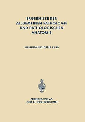 Ergebnisse der allgemeinen Pathologie und pathologischen Anatomie von Cohrs,  Paul