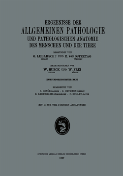 Ergebnisse der Allgemeinen Pathologie und Pathologischen Anatomie des Menschen und der Tiere von Lence,  P., Ortmann,  Günther, Randerath,  Edmund, Roulet,  Frédéric C.