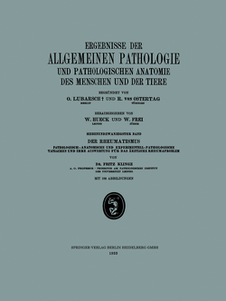 Ergebnisse der Allgemeinen Pathologie und Pathologischen Anatomie des Menschen und der Tiere von Klinge,  Fritz