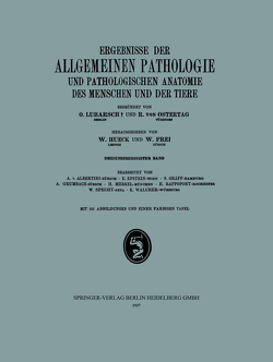 Ergebnisse der Allgemeinen Pathologie und Pathologischen Anatomie des Menschen und der Tiere von Epstein,  E., Frei,  W., Gräff,  S., Grumbach,  A., Hueck,  W., Merkel,  H., Rappoport,  E., Specht,  W., v. Albertini,  A., Walcher,  K.