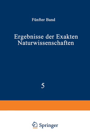 Ergebnisse der Exakten Naturwissenschaften von Schriftleitung der "Naturwissenschaften",  NA