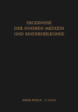 Ergebnisse der Inneren Medizin und Kinderheilkunde von Heilmeyer,  L., Prader,  A., Schoen,  R.