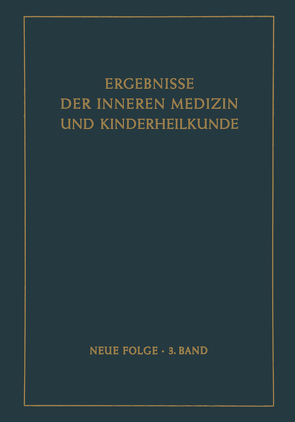 Ergebnisse der Inneren Medizin und Kinderheilkunde von Assmann,  Herbert, Schittenhelm,  Alfred